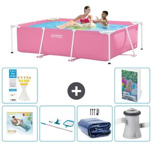 Piscina fuori terra rettangolare - 220x150x60 cm - 5 pezzi - Modello S134