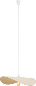 Lampada a sospensione PAN bianco crema 1xE27x15W in feltro, dimensioni: 155x60x60 cm, IP20, Maxlight