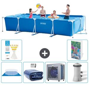 Piscina fuori terra rettangolare - 450x220x84 cm - composta da 5 elementi - modello S124