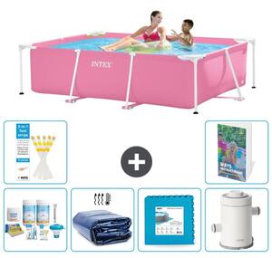 Piscina fuori terra rettangolare - 220x150x60 cm - composta da 5 elementi, modello S14