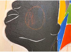 Agave Quadro contemporaneo figurativo dipinto a mano "Eleganza di Colori" 90x120 Tela,Cotone Dipinti su Tela Quadri per soggiorno