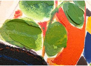 Agave Quadro contemporaneo figurativo dipinto a mano "Eleganza di Colori" 90x120 Tela,Cotone Dipinti su Tela Quadri per soggiorno