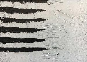 Agave Quadro astratto moderno dipinto a mano su tela "Geometrie di Nero" 90x120 Tela,Cotone Dipinti su Tela Quadri per soggiorno