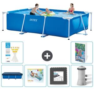 Piscina fuori terra rettangolare - 300x200x75 cm - composta da 5 elementi, modello S49