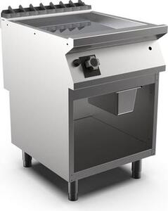 Piastra per barbecue a gas Mareno M1-900 con superficie cromata liscia, 60 cm