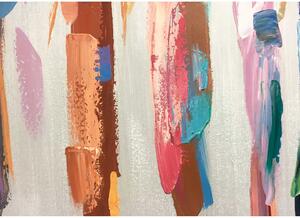 Agave Quadro contemporaneo astratto dipinto a mano su tela "Moda Colorata" 140x70 Tela,Cotone Dipinti su Tela Quadri per soggiorno