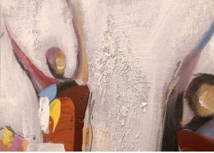 Agave Quadro moderno astratto dipinto a mano su tela "Allegre Melodie" 120x60 Tela,Cotone Dipinti su Tela Quadri per soggiorno