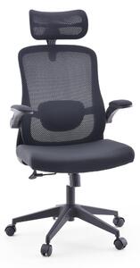 MyBuero Home Office sedia da ufficio Vertuflex sedia da scrivania con braccioli ribaltabili tessuto / rete sedia girevole