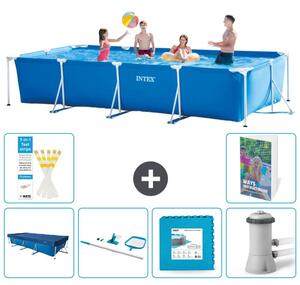 Piscina fuori terra rettangolare - 450x220x84 cm - composta da 5 parti - modello S121
