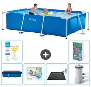 Piscina fuori terra rettangolare - 300x200x75 cm - Struttura in 5 parti, modello S45