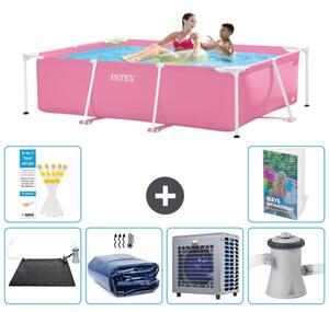 Piscina fuori terra rettangolare - 220x150x60 cm - composta da 5 elementi, modello S42