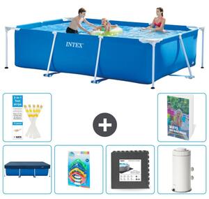 Piscina fuori terra rettangolare - 300x200x75 cm - composta da 5 elementi - modello S143