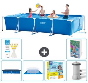 Piscina fuori terra rettangolare - 450x220x84 cm - composta da 5 elementi - Modello S24
