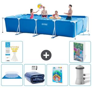 Piscina fuori terra rettangolare - 450x220x84 cm - composta da 5 elementi, modello S46