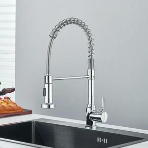 Rubinetto da cucina cromato - Rubinetto per acqua calda e fredda