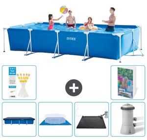 Piscina fuori terra rettangolare - 450x220x84 cm - Struttura in 5 parti, modello S40