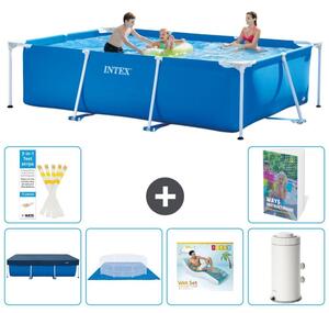 Piscina fuori terra rettangolare - 300x200x75 cm - composta da 5 elementi, modello S148