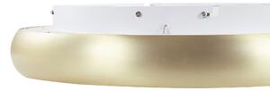 Lampada da soffitto in acciaio sintetico dorato integrato con luci a LED di forma rotonda plafoniera moderna illuminazione Beliani