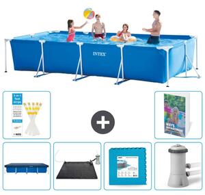 Piscina fuori terra rettangolare - 450x220x84 cm - composta da 5 elementi, modello S99