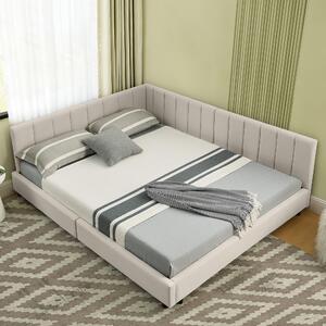Struttura letto - Letto matrimoniale - Letto a piattaforma - Divano letto - Telaio letto - Design moderno - Testiera alta