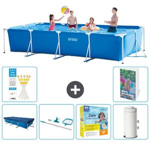 Piscina fuori terra rettangolare - 450x220x84 cm - composta da 5 elementi, modello S91