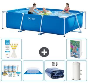 Piscina fuori terra rettangolare - 300x200x75 cm - composta da 5 elementi, modello S115