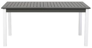 Tavolo da giardino Alluminio grigio 75 x 168 / 248 x 100 cm Piano allungabile Tavolo da pranzo per esterni Beliani
