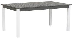 Tavolo da giardino Alluminio grigio 75 x 168 / 248 x 100 cm Piano allungabile Tavolo da pranzo per esterni Beliani