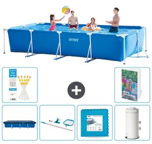 Piscina fuori terra rettangolare - 450x220x84 cm - composta da 5 elementi, modello S17