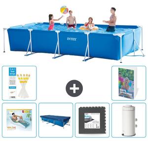 Piscina fuori terra rettangolare - 450x220x84 cm - composta da 5 elementi, modello S11