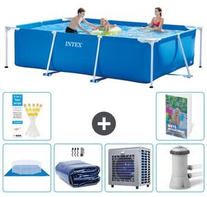 Piscina fuori terra rettangolare - 300x200x75 cm - composta da 5 elementi - modello S124