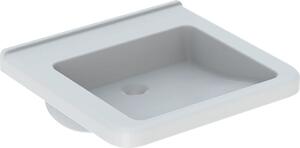 Geberit Renova Nr. 1 Comfort, lavabo encastré, 600x550 mm, sans percement pour robinetterie, sans trop-plein, blanc, 128661000, 128661000