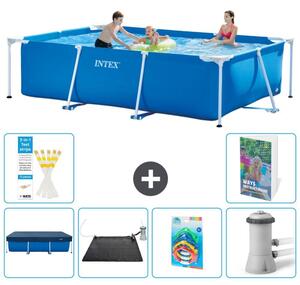 Piscina fuori terra rettangolare - 300x200x75 cm - composta da 5 elementi, modello S37