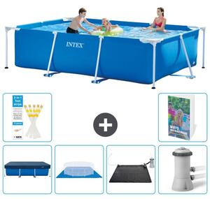 Piscina fuori terra rettangolare - 300x200x75 cm - Struttura in 5 parti, modello S40