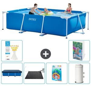Piscina fuori terra rettangolare - 300x200x75 cm - composta da 5 elementi - modello S118