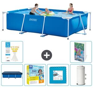 Piscina fuori terra rettangolare - 300x200x75 cm - composta da 5 elementi, modello S102