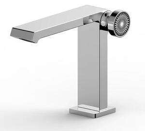 Miscelatore per lavabo – Da montare a incasso – Acciaio inossidabile – Valvola in ottone – Per acqua calda e fredda – Argento