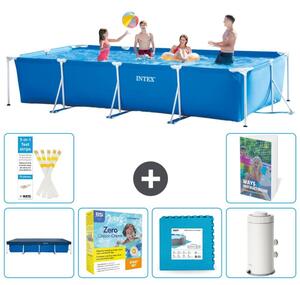 Piscina fuori terra rettangolare - 450x220x84 cm - composta da 5 elementi, modello S102