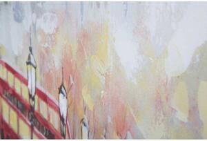 Dipinto Su Tela Rain London -A- Cm 100X3X100- Mauro Ferretti