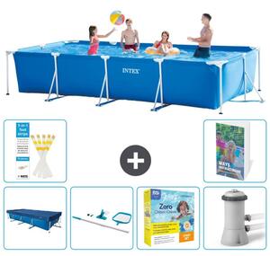 Piscina fuori terra rettangolare - 450x220x84 cm - composta da 5 elementi, modello S28