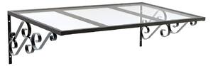 Pensilina stile di charme AMBAN in alluminio - 120x80 cm