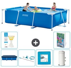 Piscina fuori terra rettangolare - 300x200x75 cm - composta da 5 elementi, modello S17