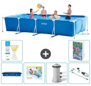 Piscina fuori terra rettangolare - 450x220x84 cm - composta da 5 elementi, modello S62