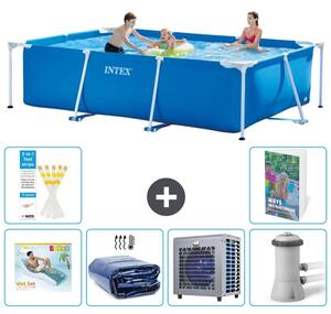 Piscina fuori terra rettangolare - 300x200x75 cm - composta da 5 elementi - modello S112