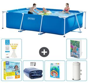Piscina fuori terra rettangolare - 300x200x75 cm - Struttura in 5 parti, modello S7