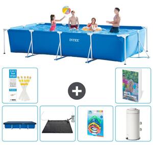 Piscina fuori terra rettangolare - 450x220x84 cm - composta da 5 elementi - modello S118
