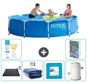 Piscina autoportante rettangolare - 305x76 cm - 5 pezzi - Modello S166