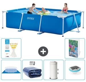 Piscina fuori terra rettangolare - 300x200x75 cm - composta da 5 elementi, modello S98