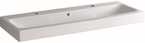 Geberit iCon lavabo 120x48,5cm blanc, avec deux trous pour robinets, 124020000, 124020000
