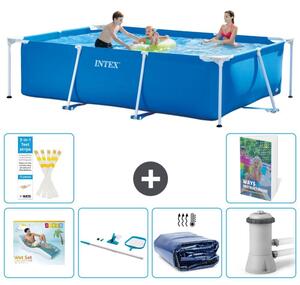 Piscina fuori terra rettangolare - 300x200x75 cm - composta da 5 elementi - modello S134